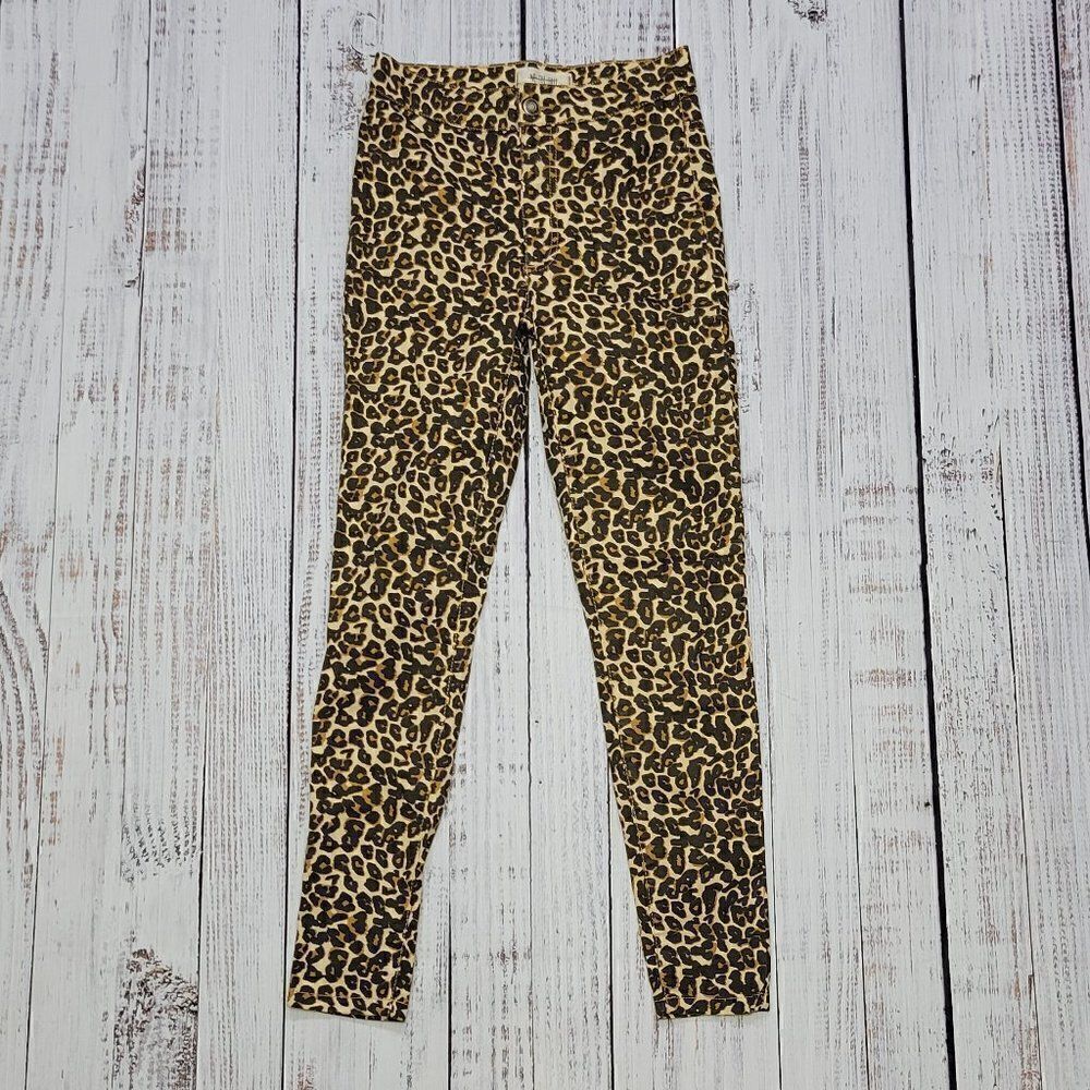 WE THE FREE Women's Size 24 Funky & Boho Cheetah High Rise Cropped Skinny Pants